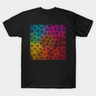 checkered color splash. T-Shirt